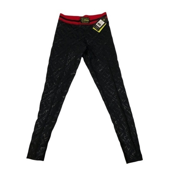 NWT ZUMBA Next Level Bold Black Long Leggings New - Picture 4 of 12